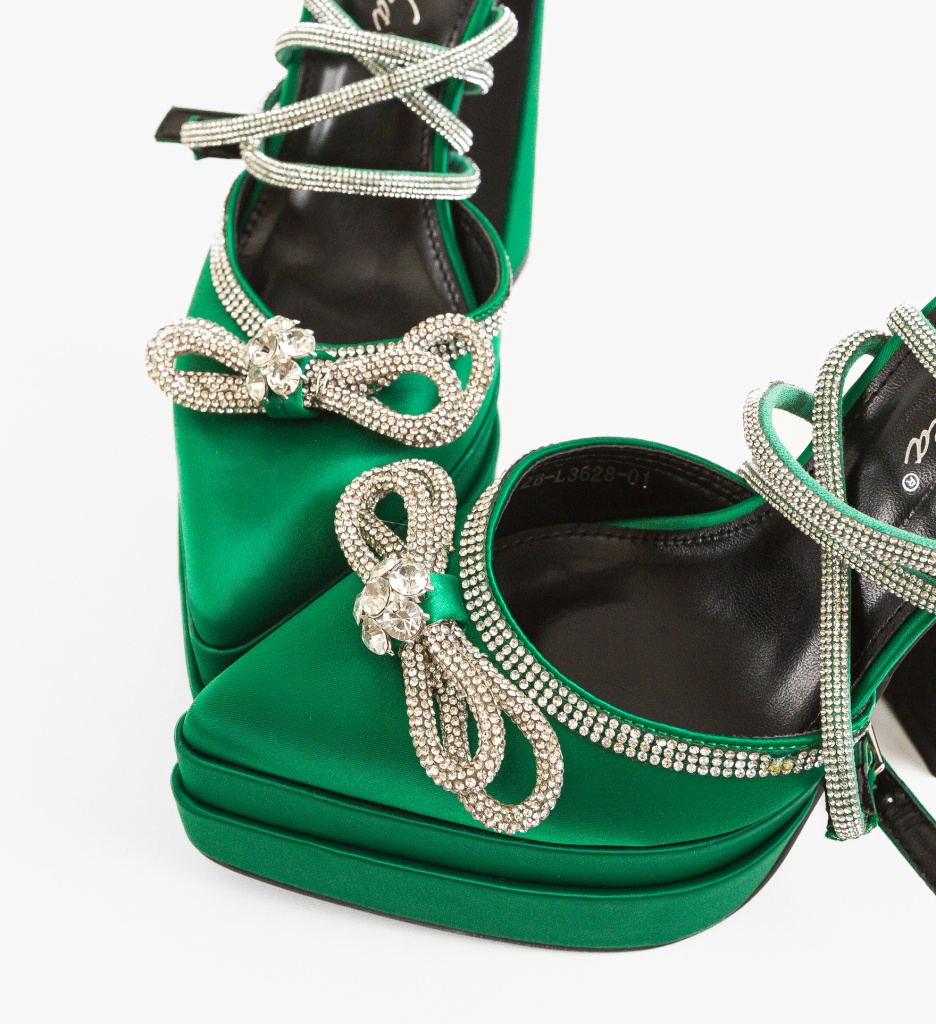 Pantofi Keira Verzi cu Toc - Eleganță și Stil - imagine 6