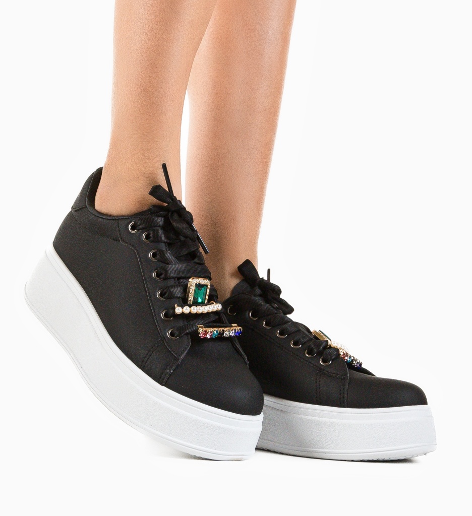 Sneakers Dama Bryson Negri | Confort Asigurat