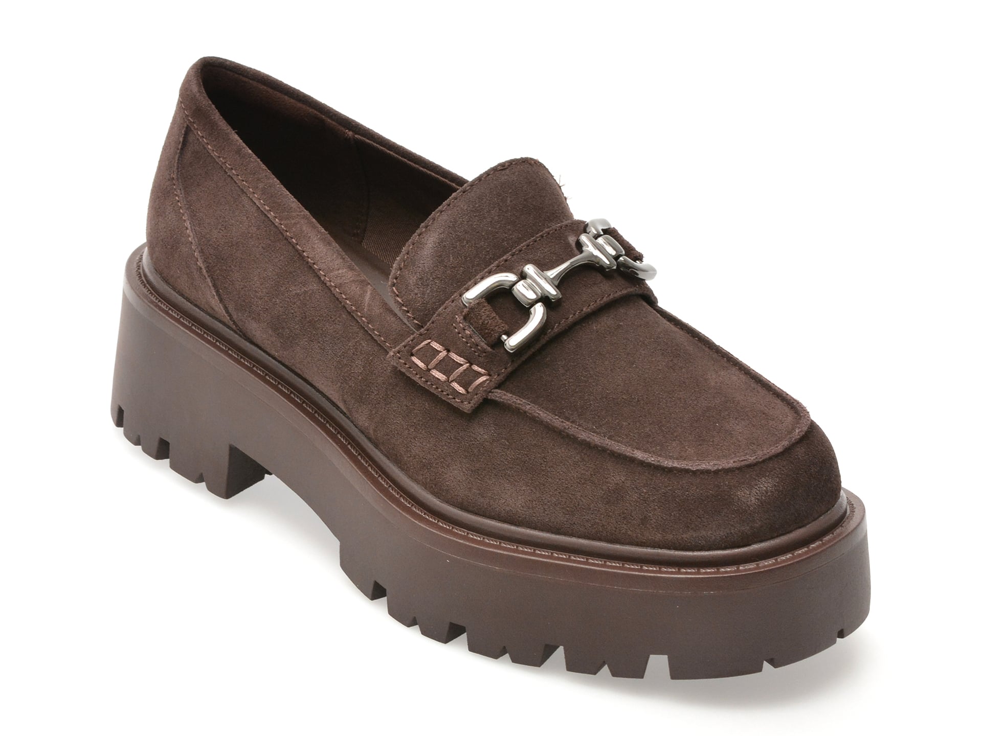 Mocasini ALDO Piele Întoarsă Maro