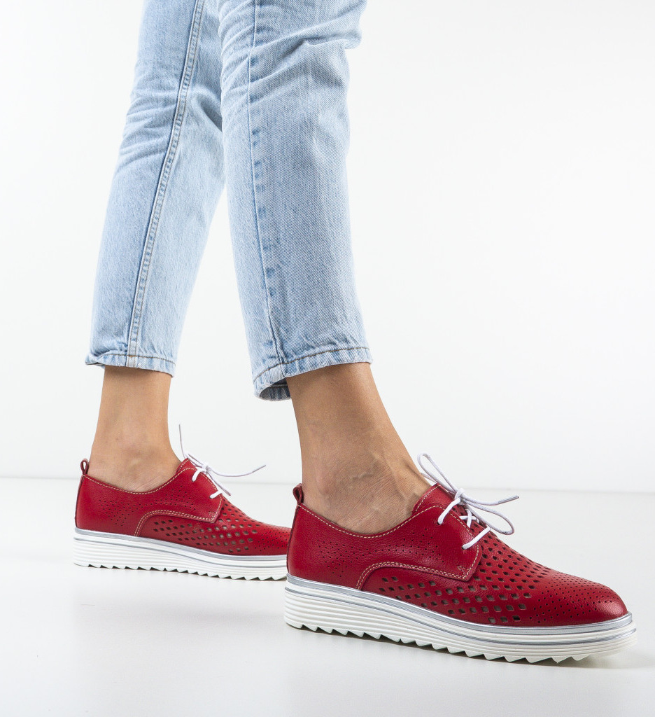 Pantofi Casual Rosii - Confort si Stil - imagine 2