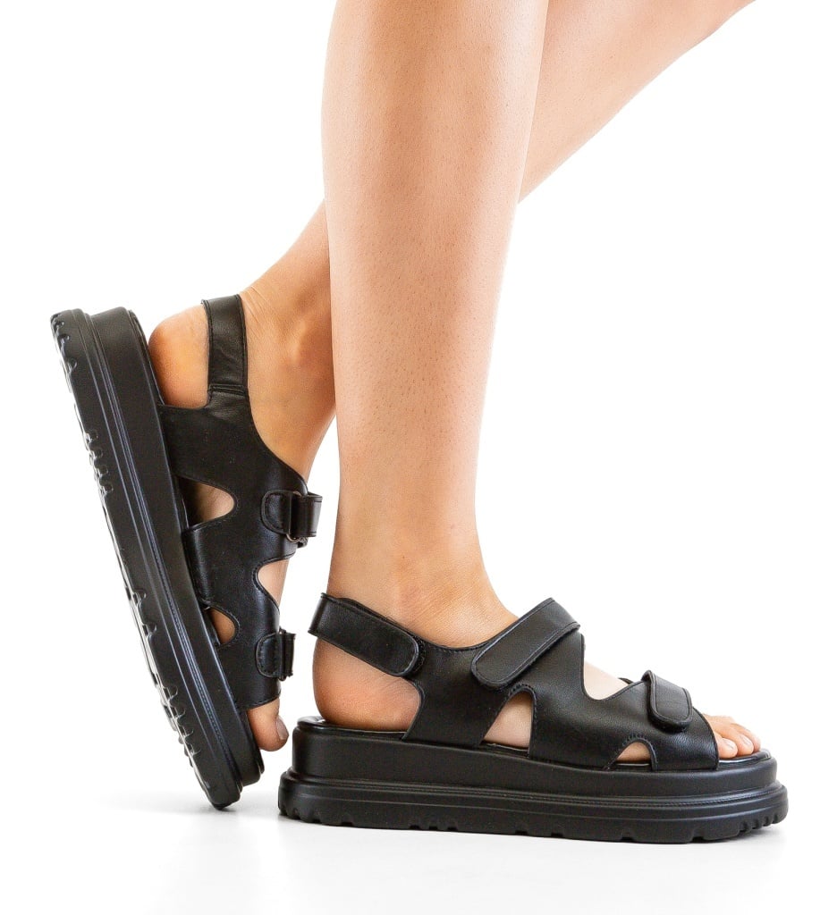 Sandale Dama Ekara Negre | Eleganță și Confort