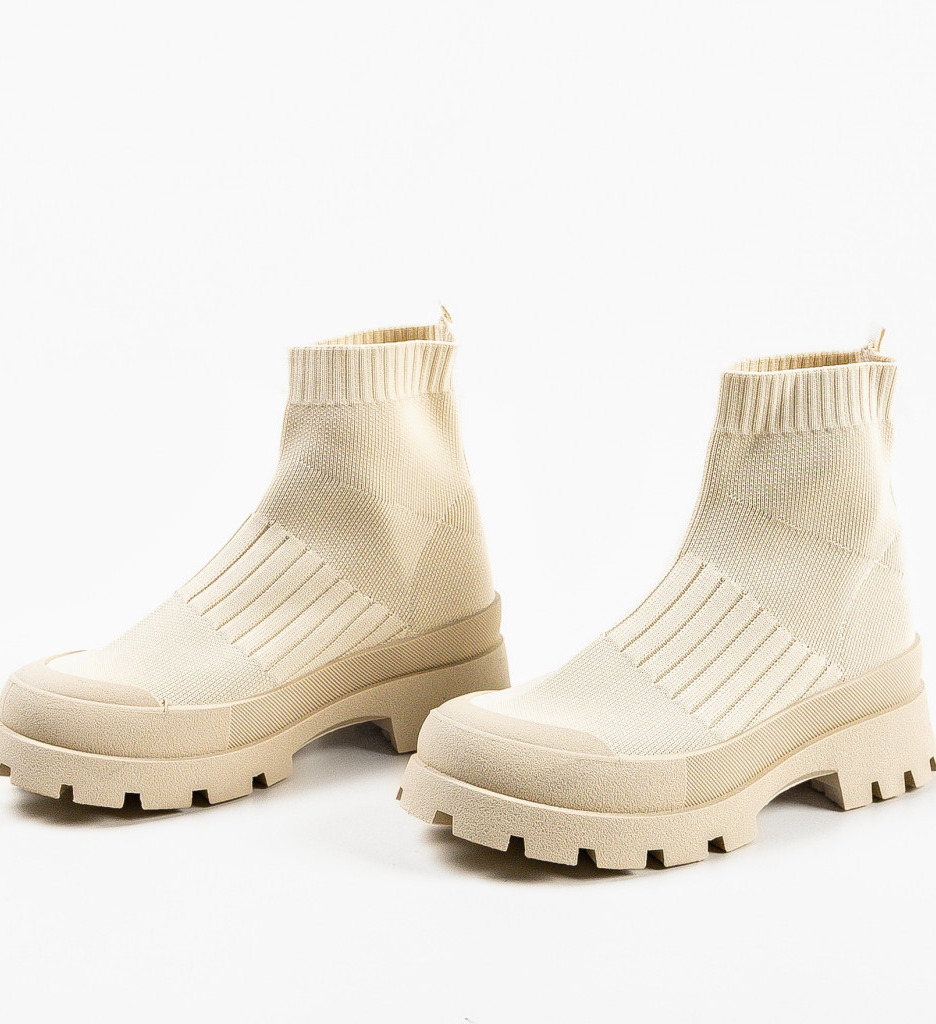 Sneakers Dama Dochi Bej | Confort & Stil Sport - imagine 6