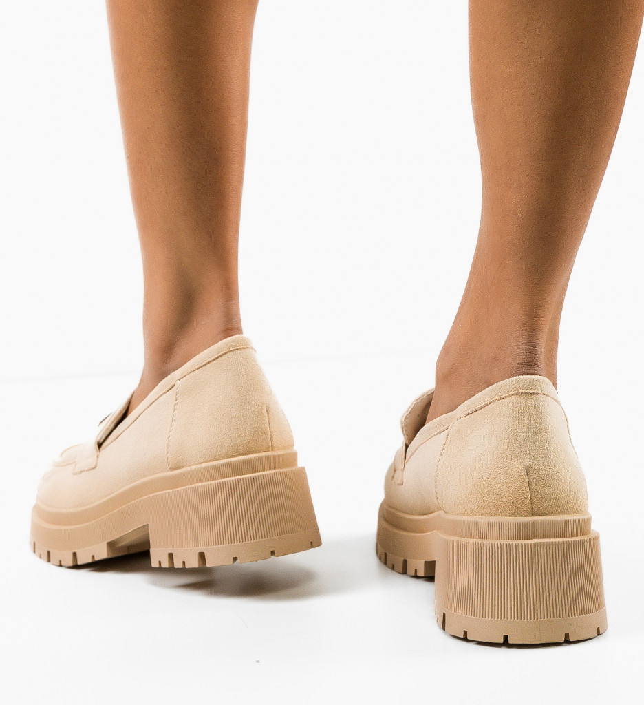 Pantofi Casual Jenny Bej: Confort și Stil - imagine 4