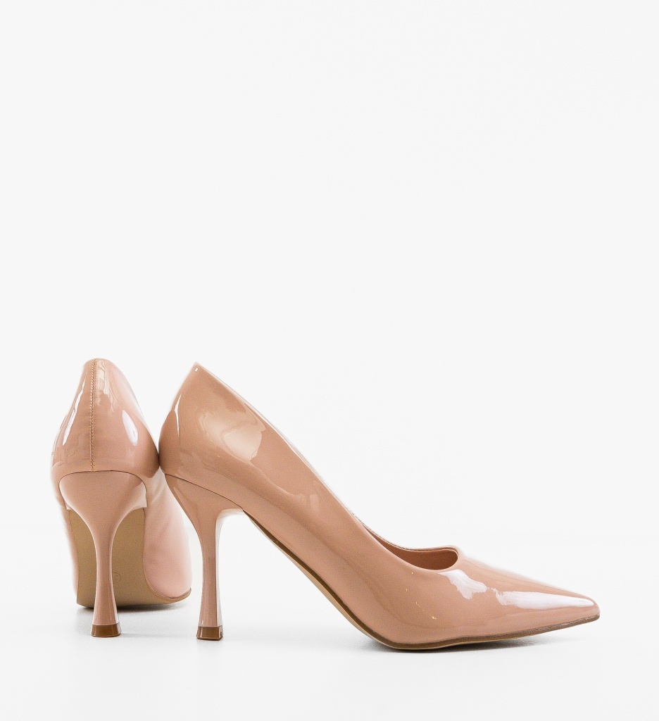 Pantofi dama Kontigo Nude eleganți - imagine 4