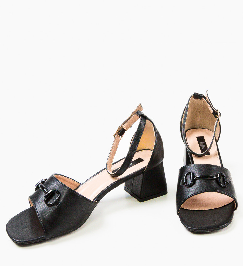 Sandale Lutgar Negre | Eleganță și Stil - imagine 6