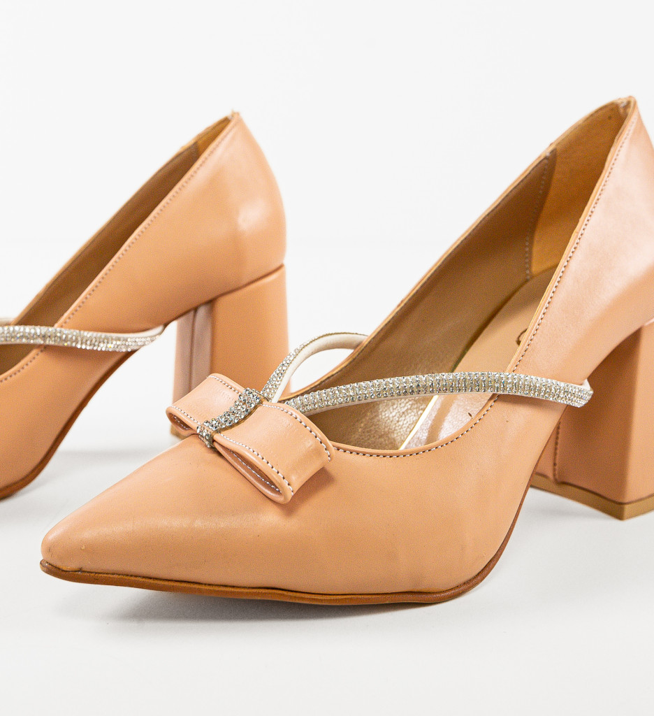 Pantofi Toc Nude Eleganți - Stil & Confort - imagine 8