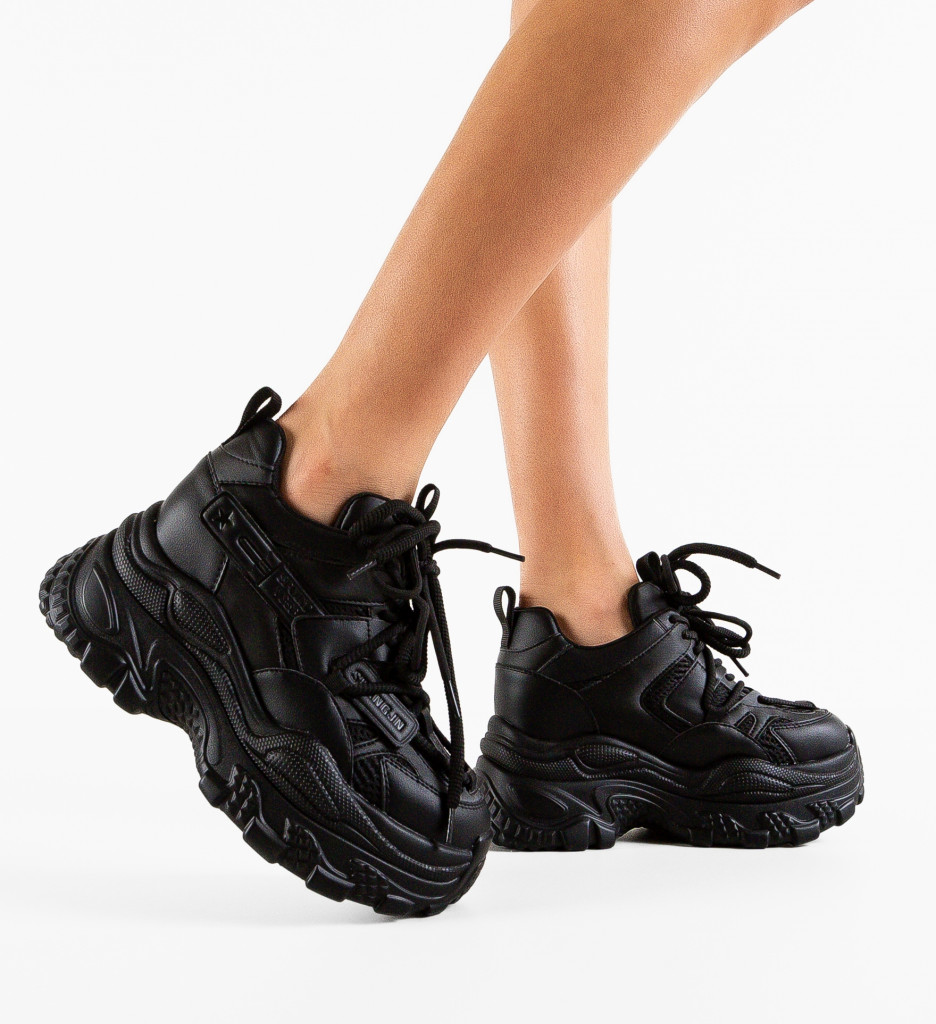 Sneakers Dama Shan Negri | Confort și Stil - imagine 2