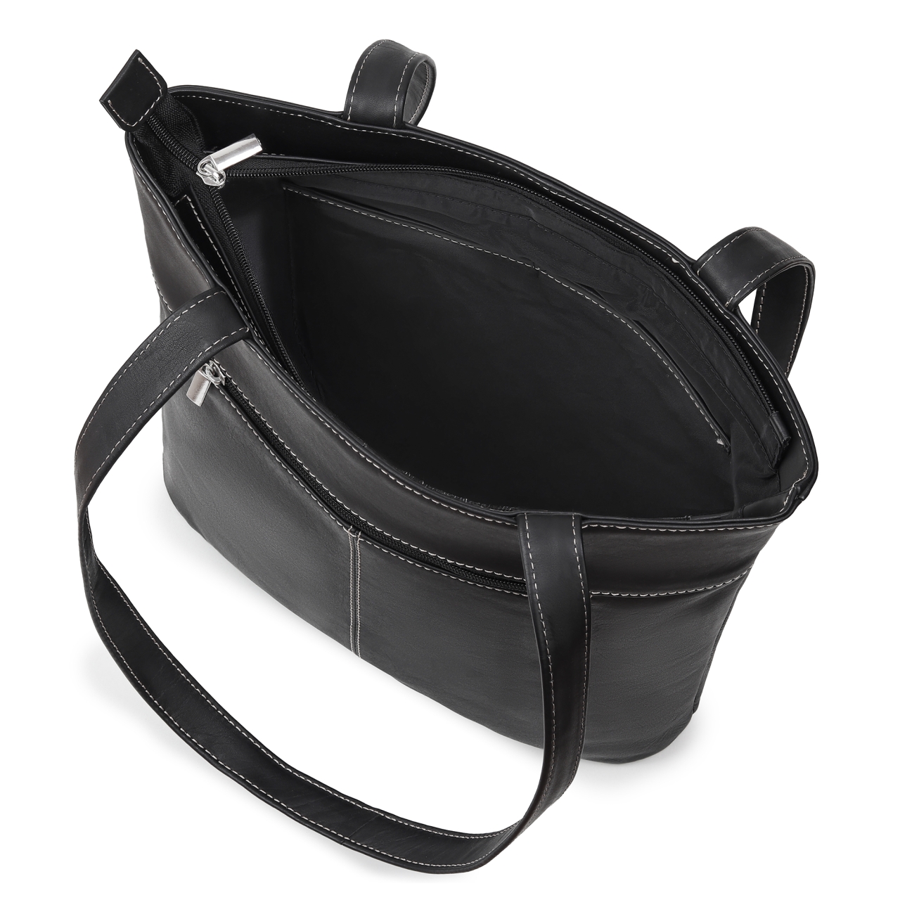 Geanta Dama India Piele Naturala Negru - imagine 2