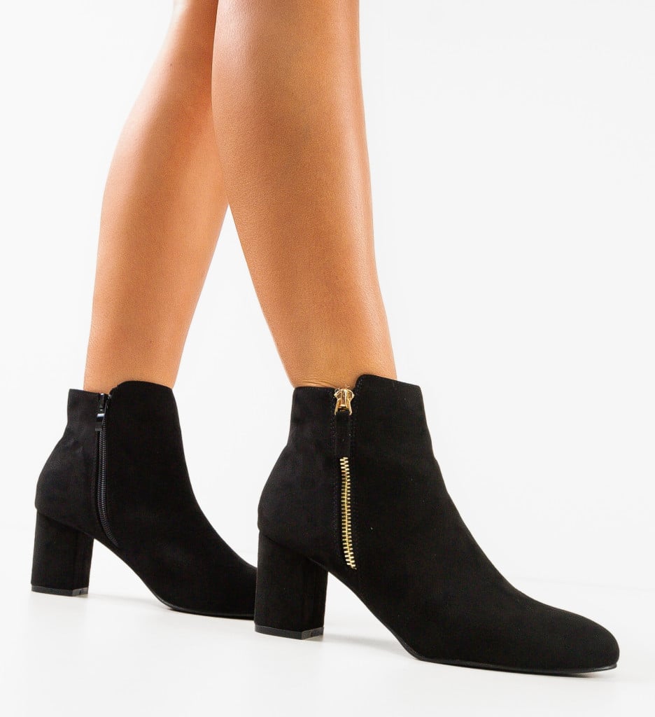 Botine Dama Kaiden Negre - Eleganță și Confort - imagine 6