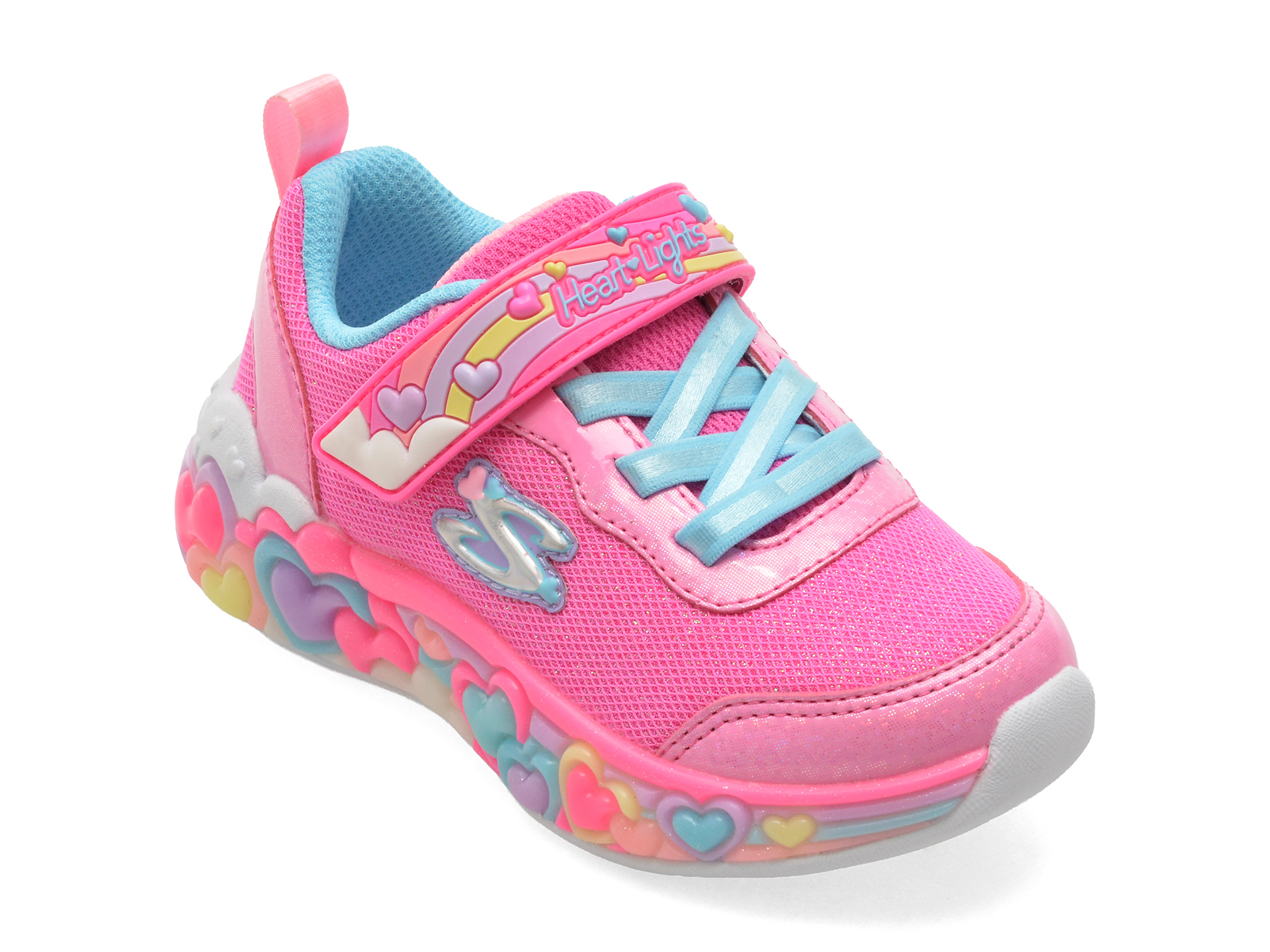 Skechers Eternal Heart Lights Pantofi Roz - imagine 3