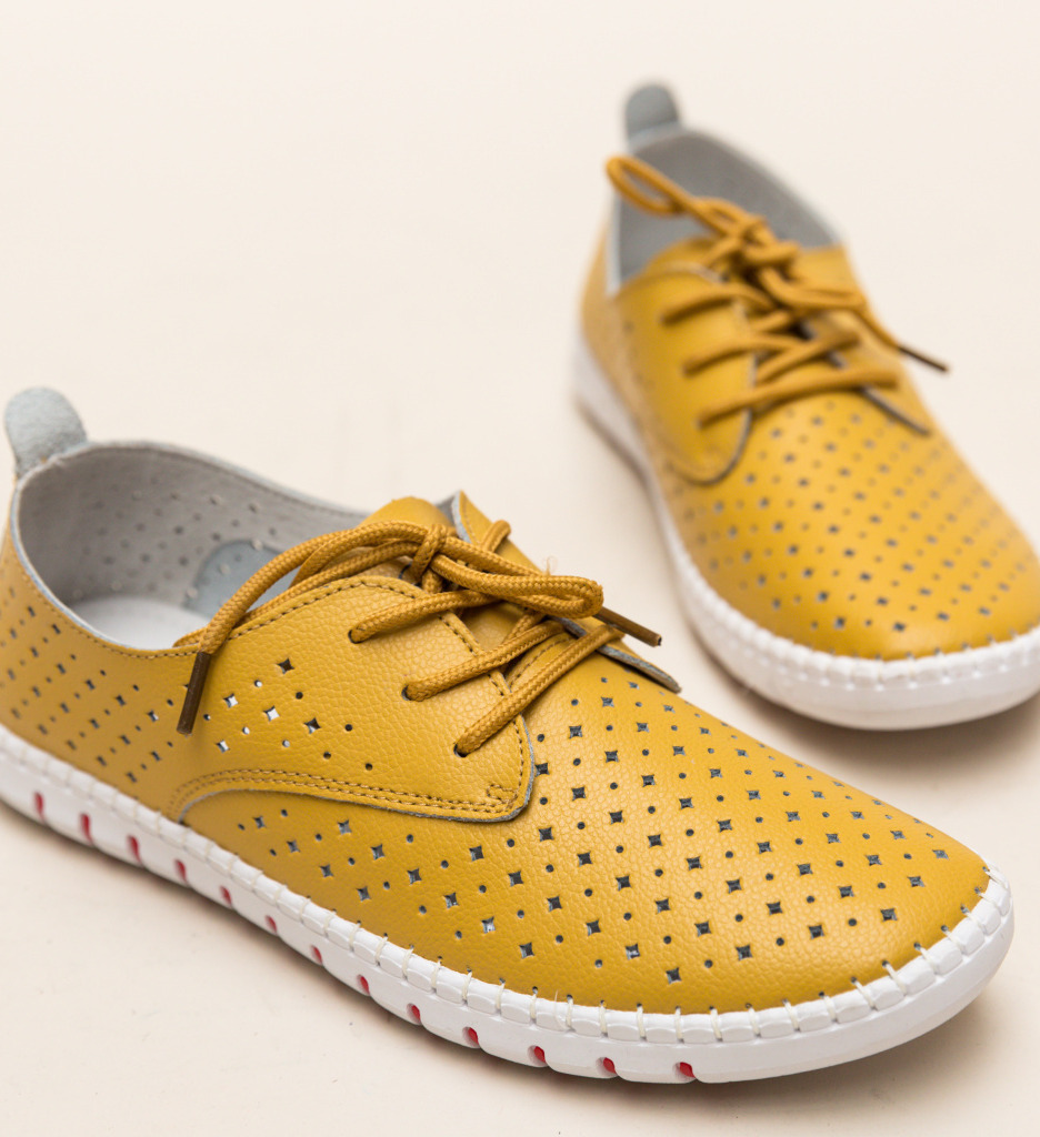Pantofi Casual Hilio Galbeni - Stil și Confort