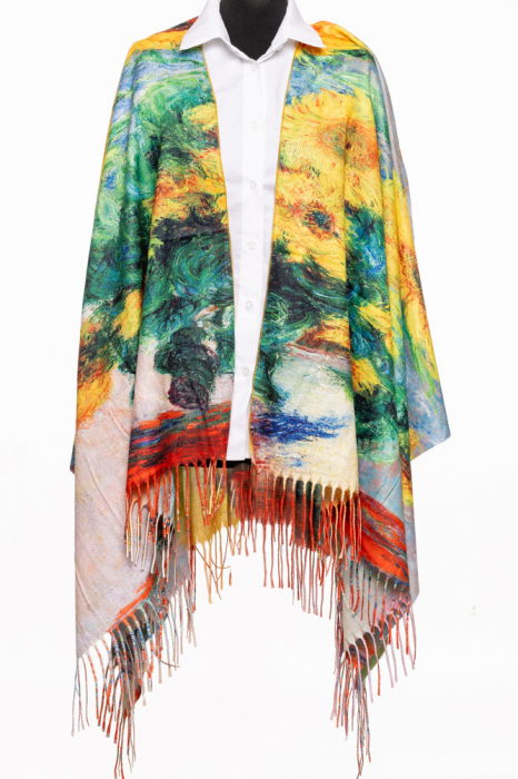 Esarfa Poncho Monet Casmir | Stil Artistic | Shopika