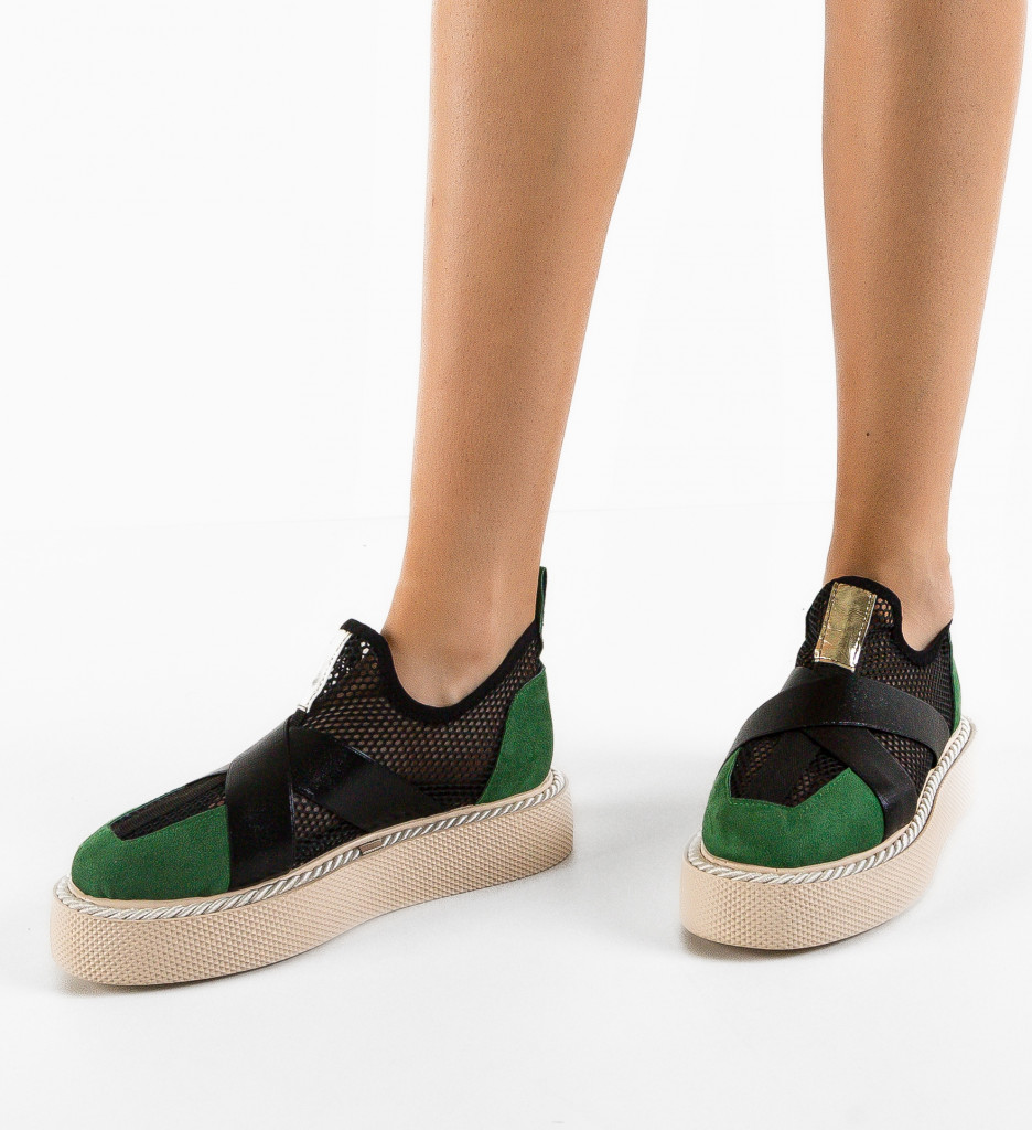 Windee Pantofi Casual Verzi - Confort și Stil - imagine 3