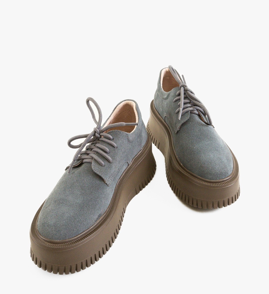 Pantofi Casual Dama Benve Gri - Confort Stilat - imagine 2