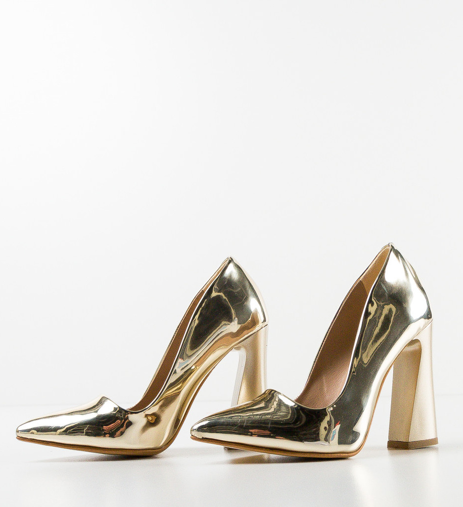 Pantofi dama Learus Aurii - Eleganță și Stil - imagine 7