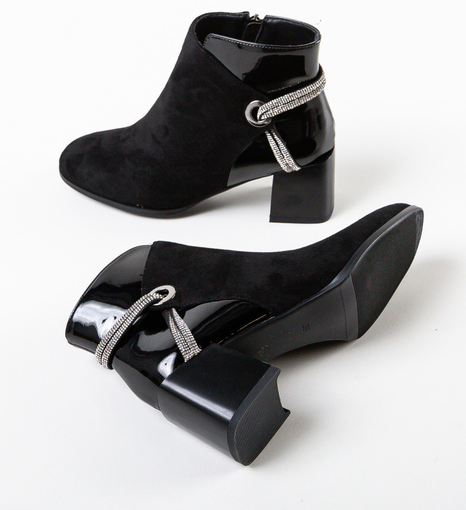 Botine Dama Miley Negre - Eleganță și Confort - imagine 6