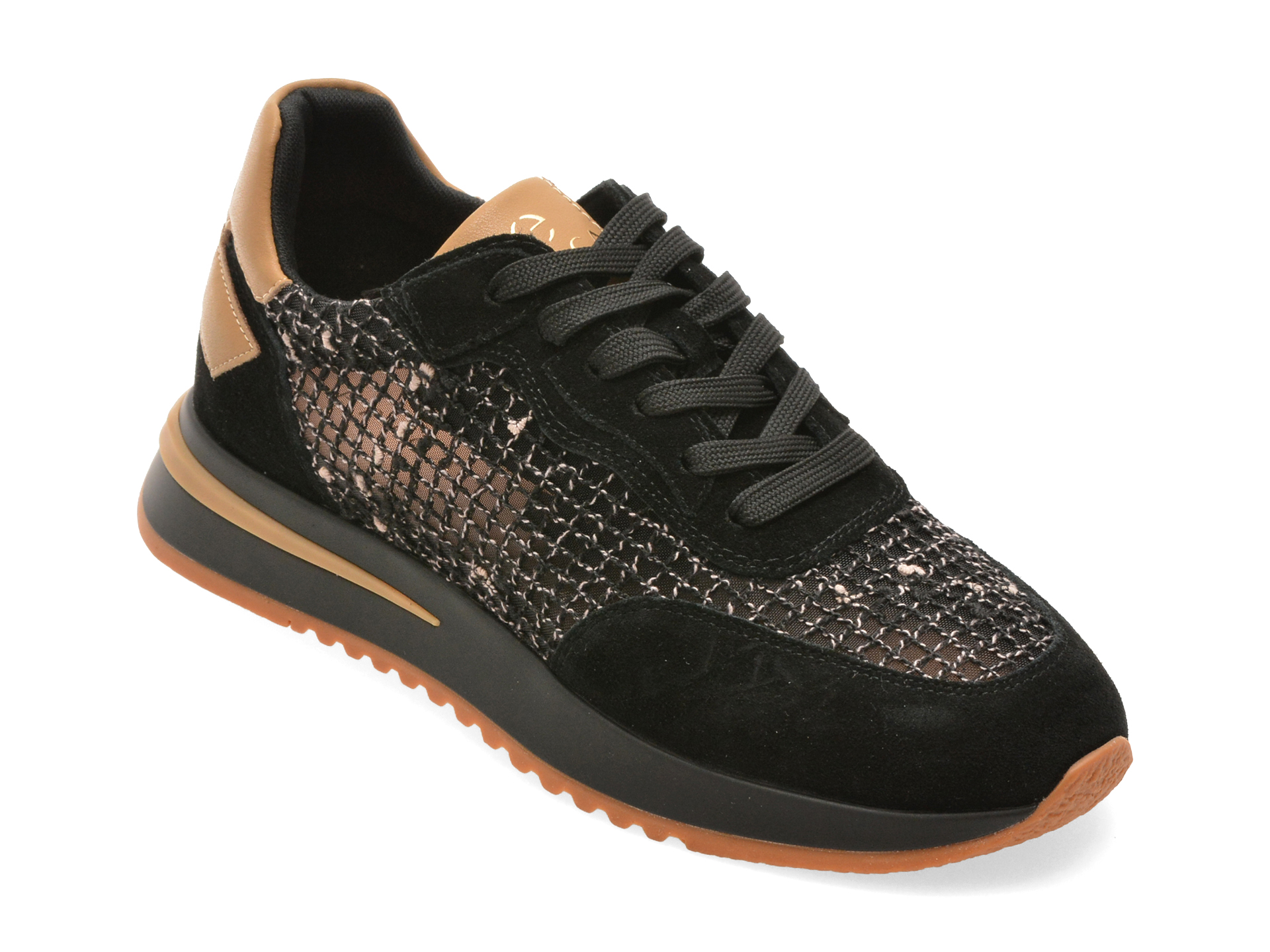 Pantofi Sport EPICA Negri Piele Naturală QS510
