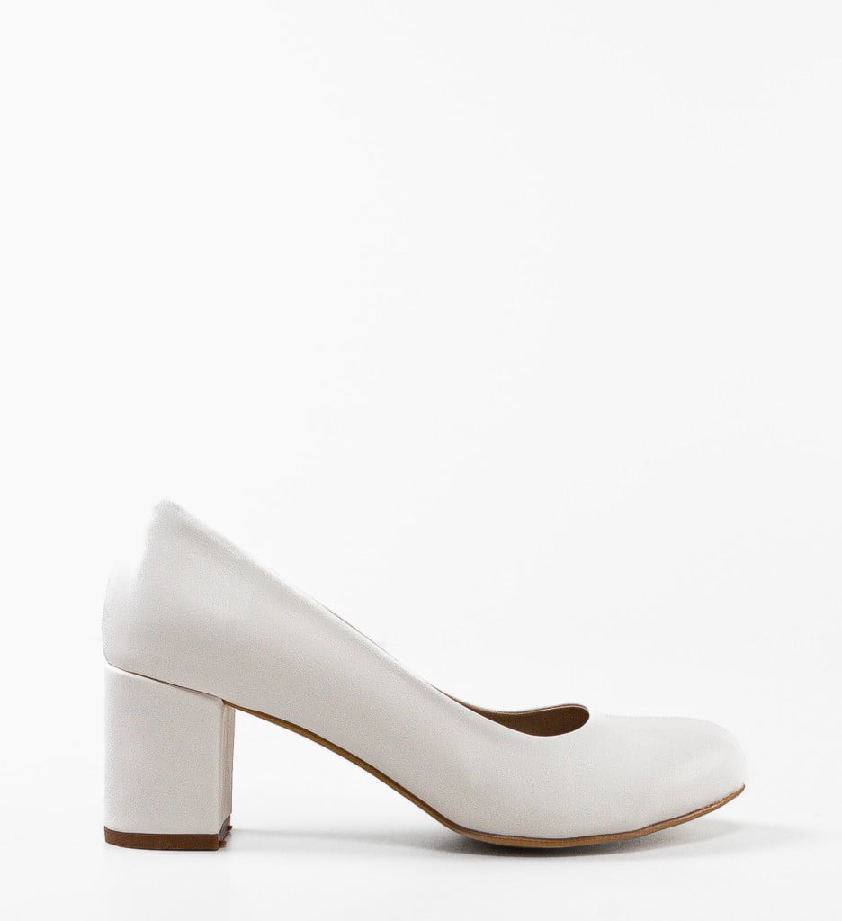 Pantofi Azura Albi | Eleganță și Confort - imagine 5