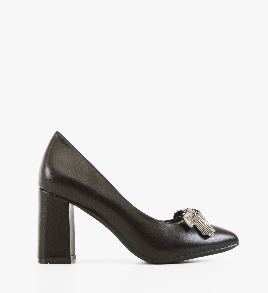 Pantofi Dama Yesee Negri cu Toc Eleganți - imagine 6