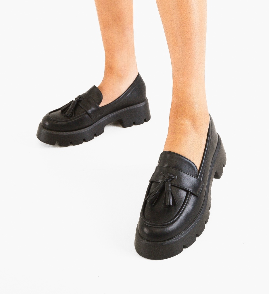 Pantofi Casual Dama Halima Negri - Confort - imagine 3