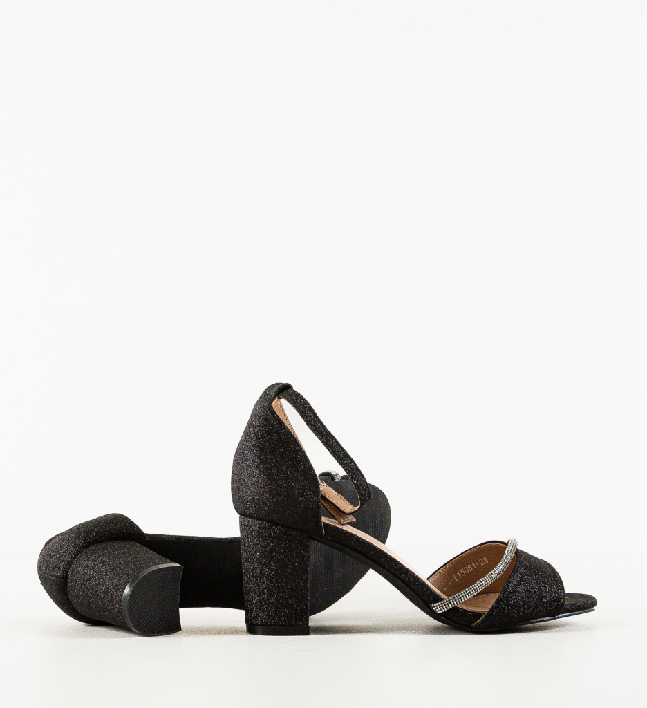 Sandale Toc Neelam Negre - Eleganță Maximă - imagine 7