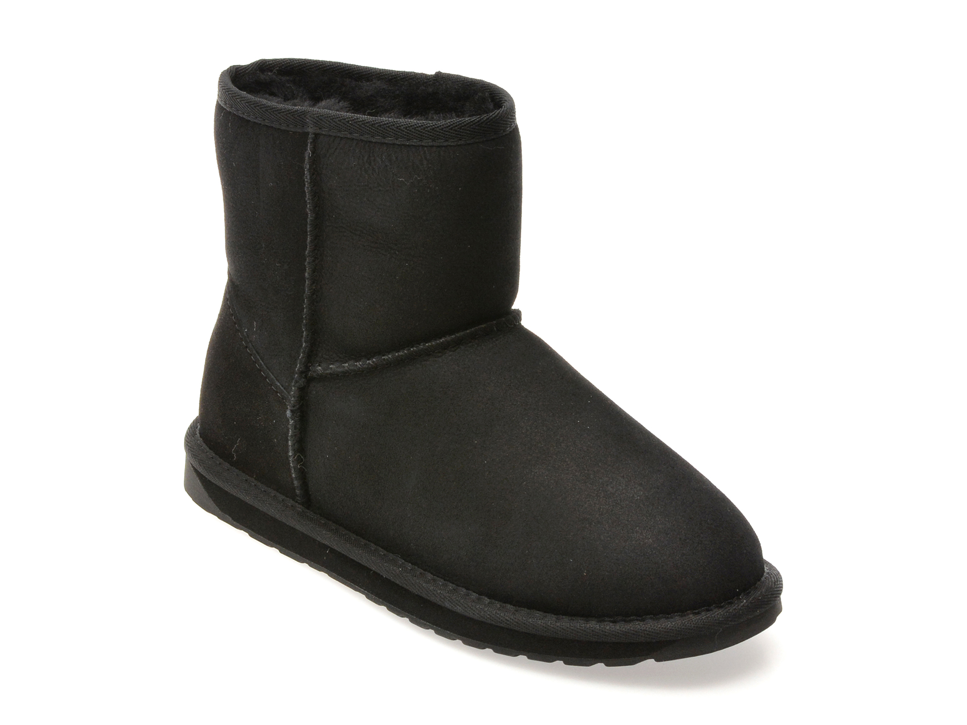 EMU Stinger Mini - Ghete negre din piele intoarsa