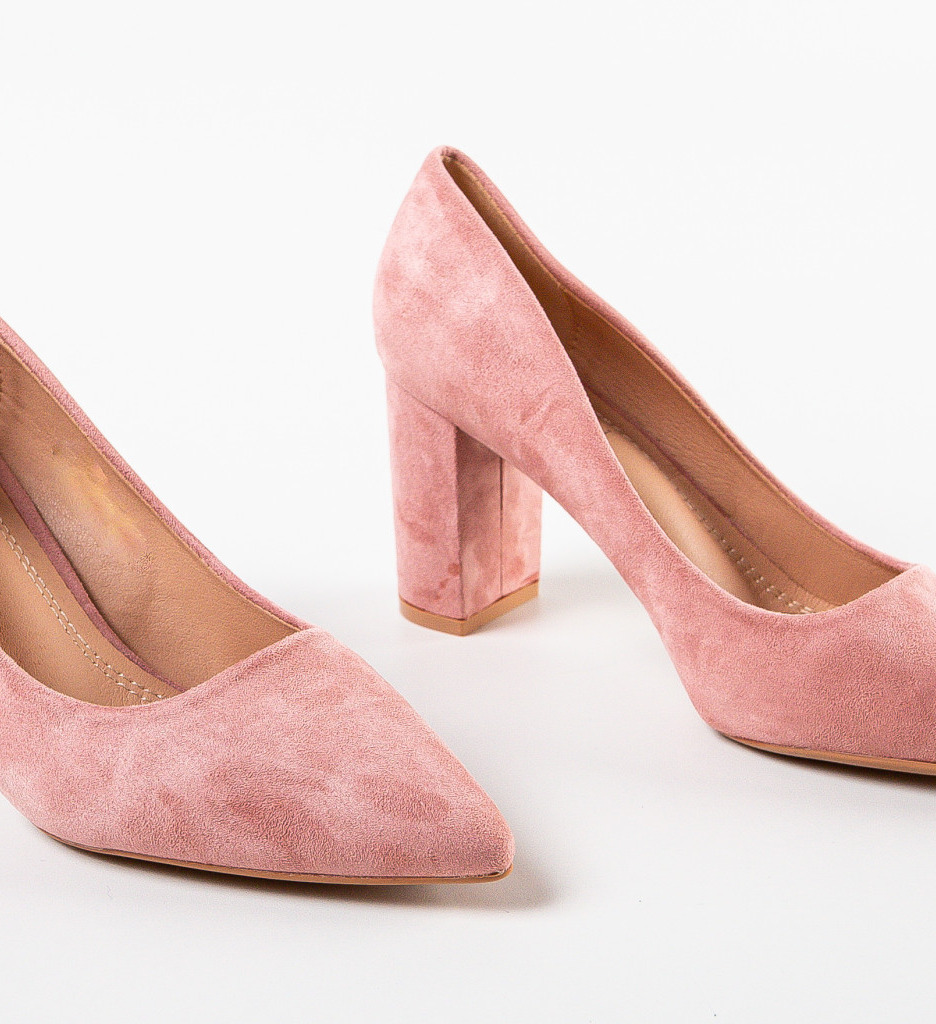 Pantofi cu Toc Horton Roz | Eleganță Asigurată - imagine 6