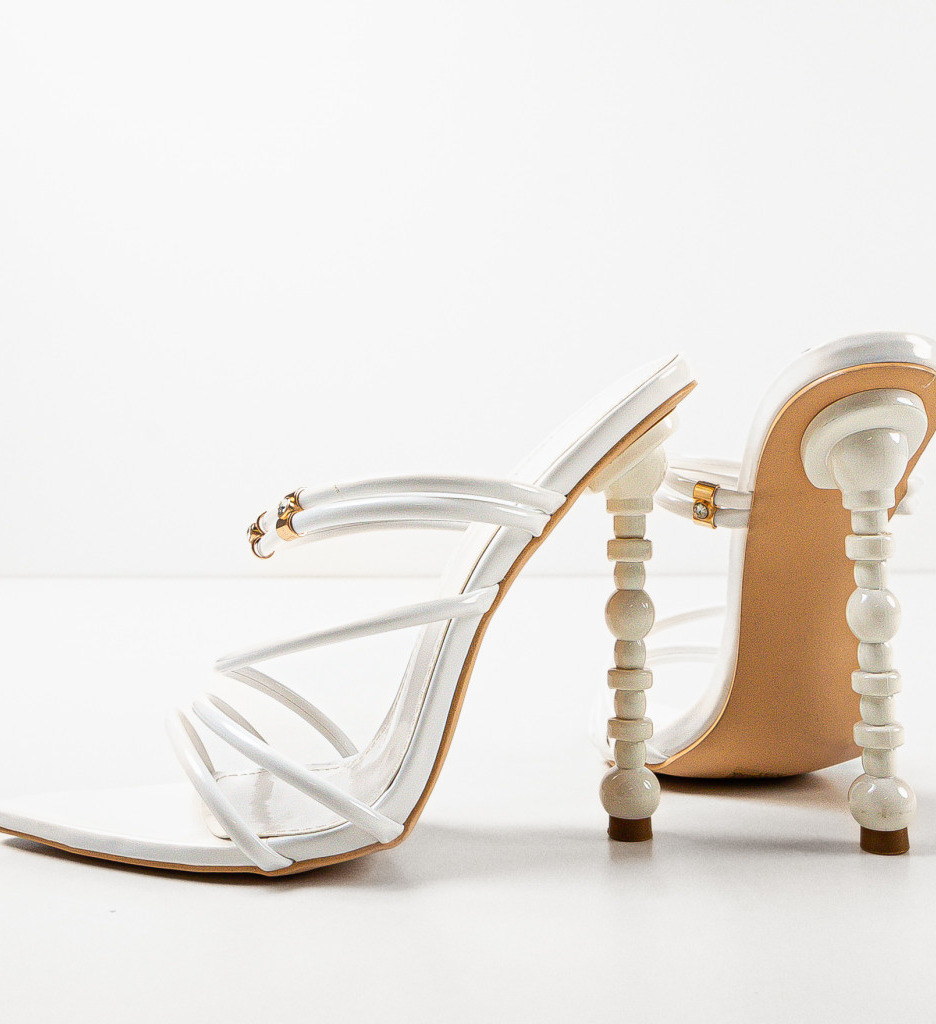 Saboti Owen Albi | Sandale cu Toc Elegante - imagine 7