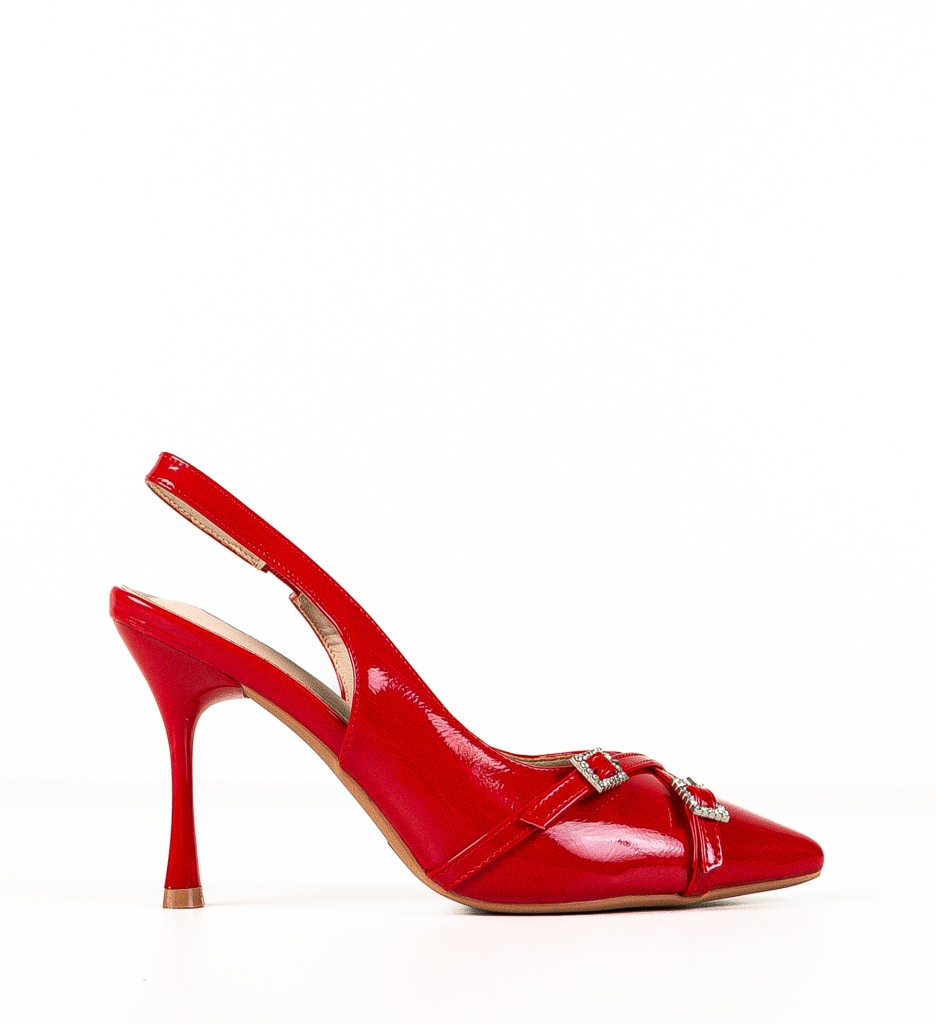 Pantofi Rosii Lippa Eleganți - Toc Înalt - imagine 5
