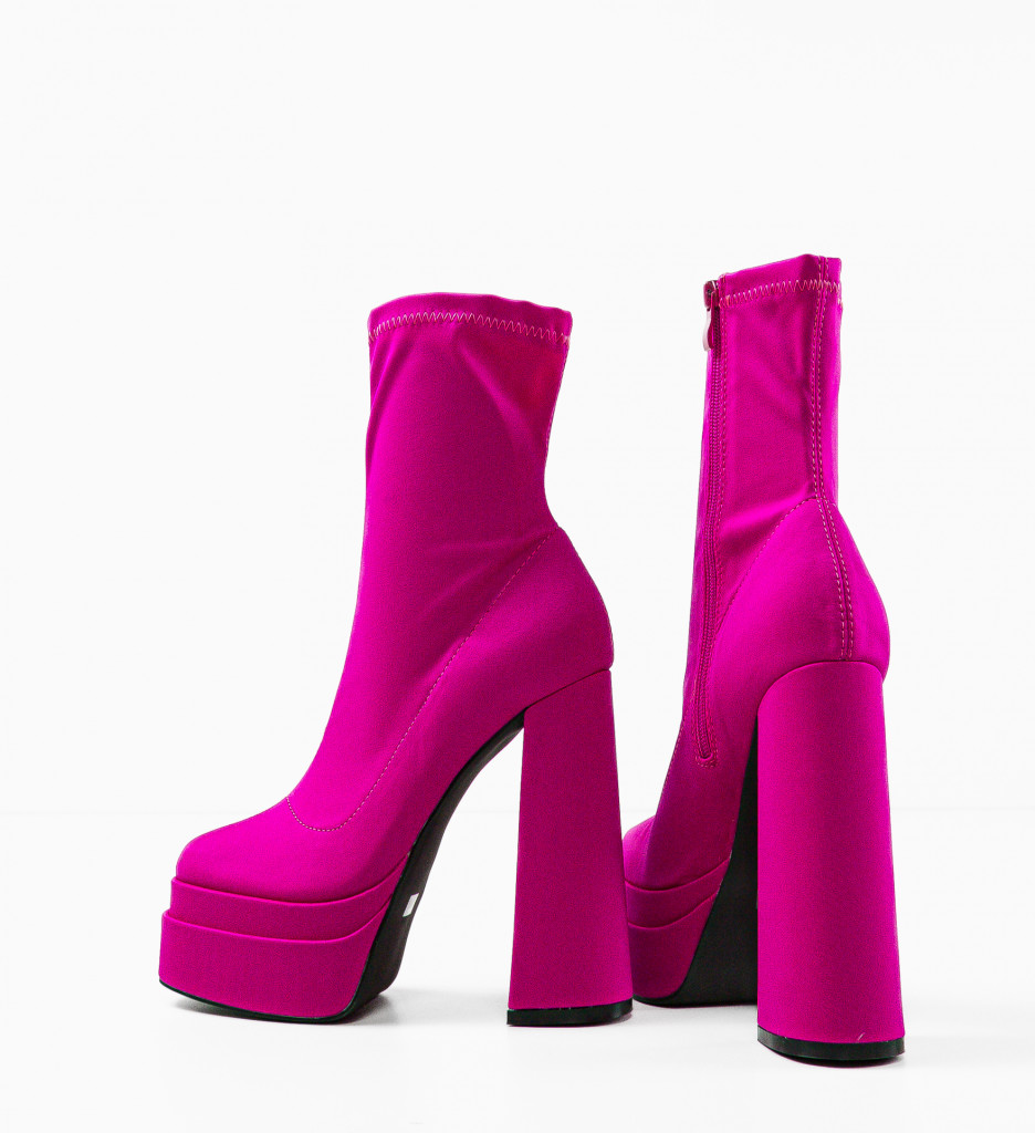 Botine Dama Platona Fuchsia | Stil și Eleganță