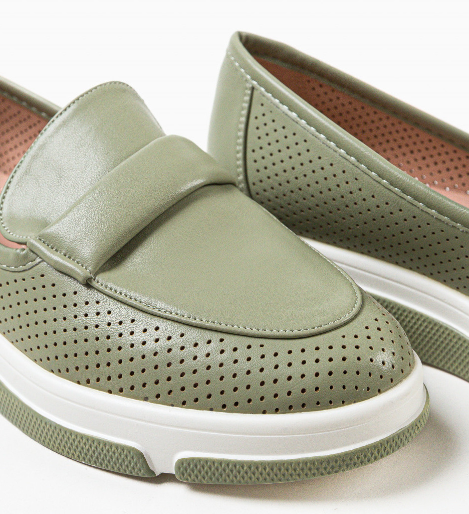Pantofi Casual Gerta Verzi | Confort & Stil Modern - imagine 8
