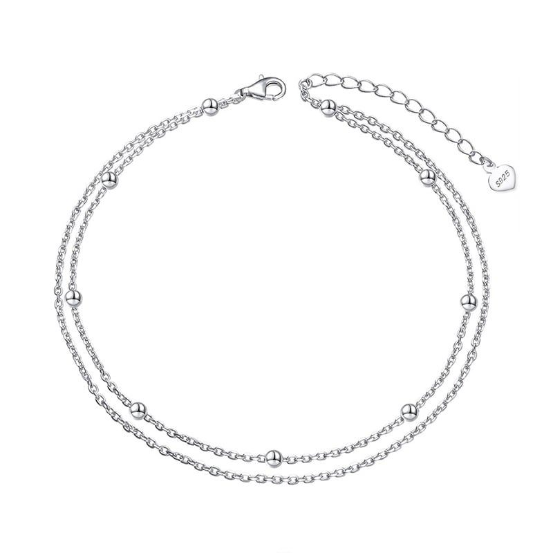 Brățară Gleznă Argint 925 Delis - Model Dublu