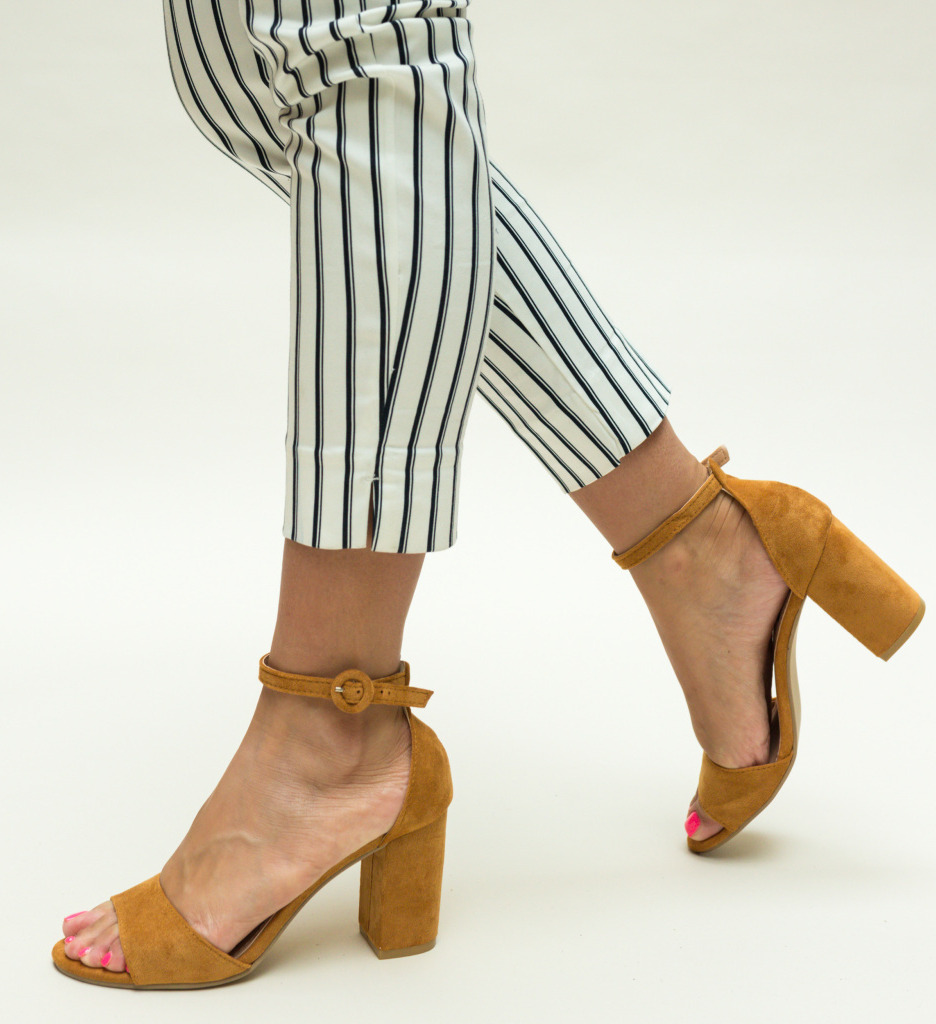 Sandale Chantel Camel - Eleganță și Stil - imagine 2