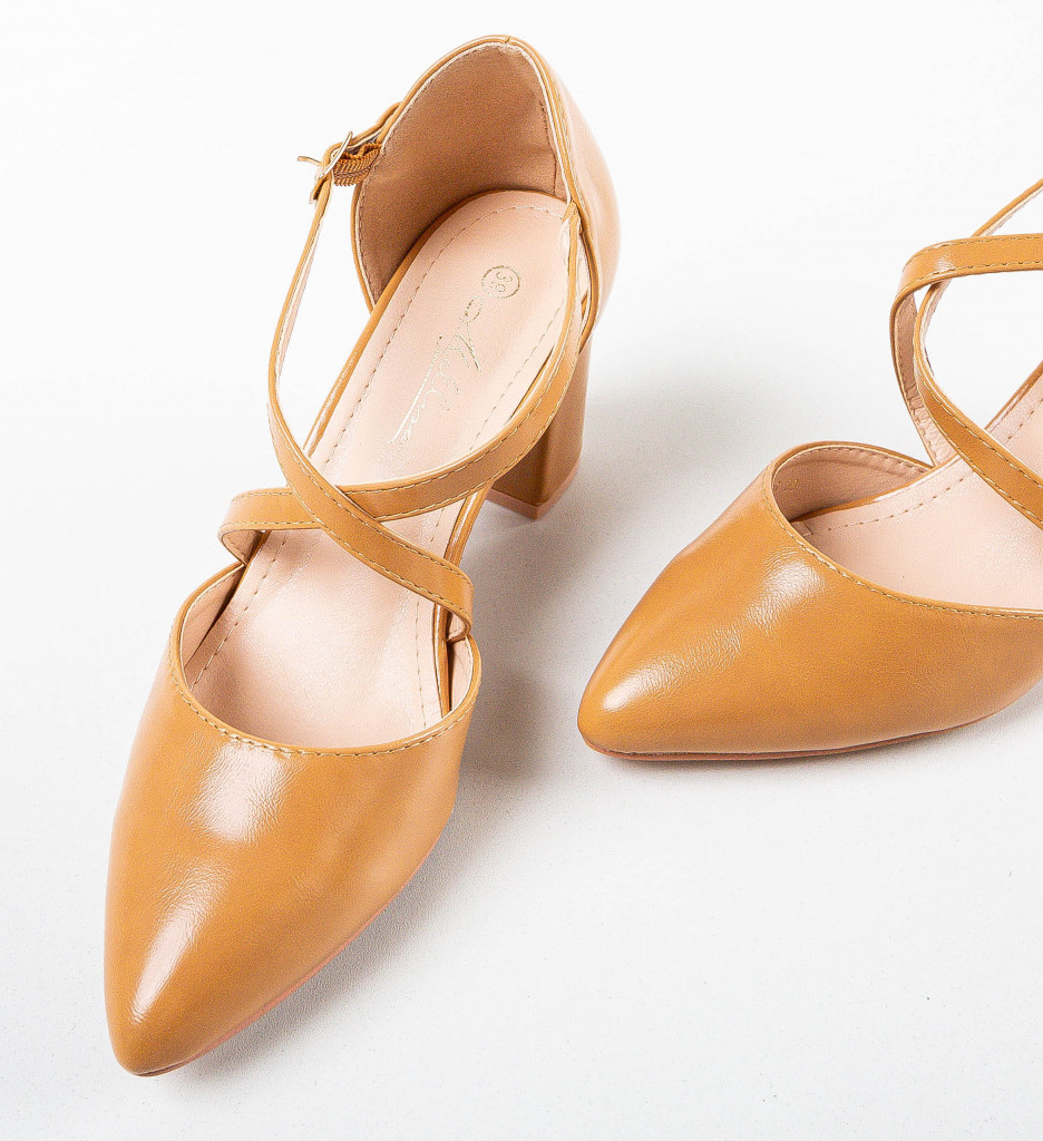 Pantofi Rahma Camel - Eleganță Premium - imagine 5