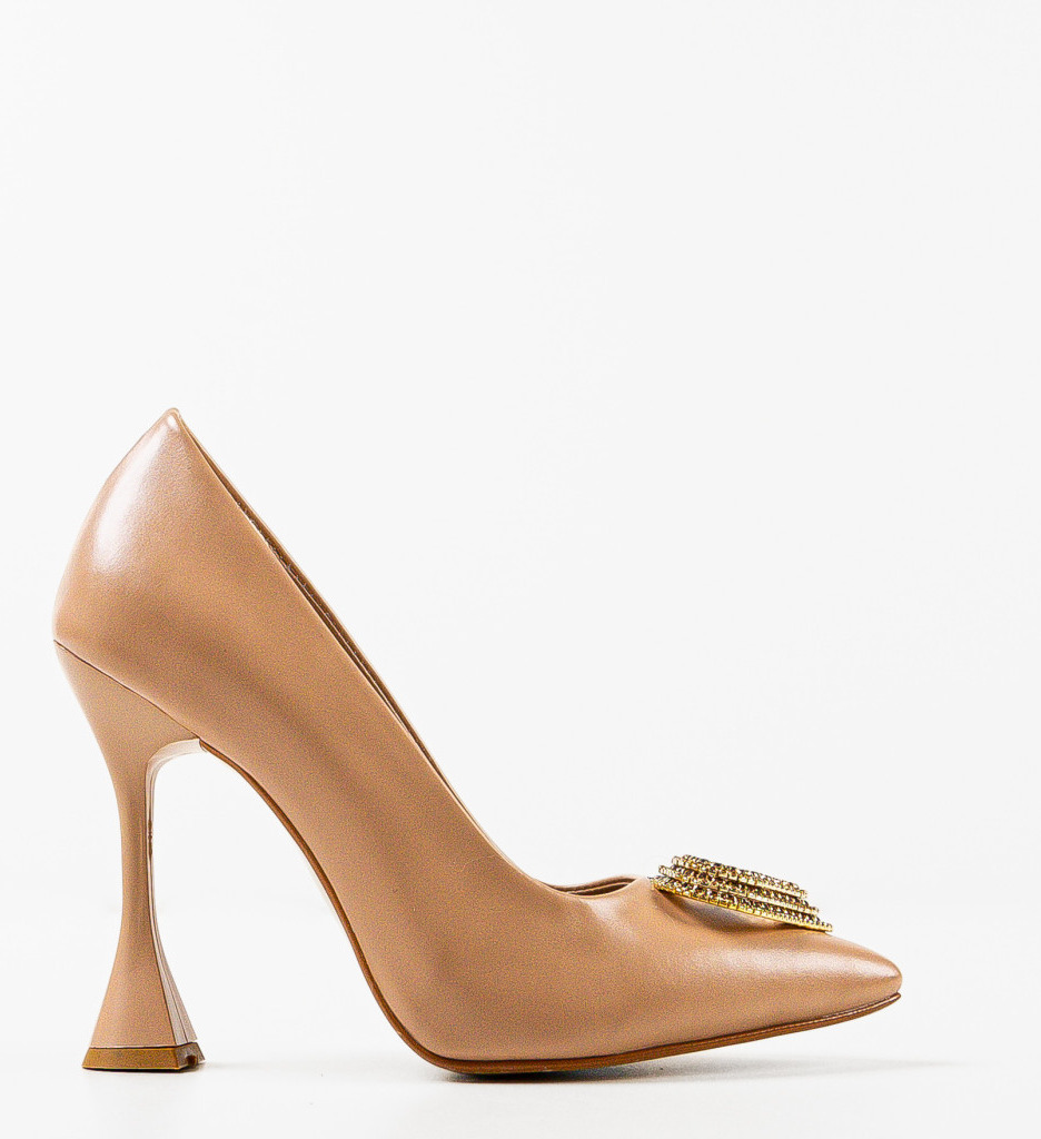 Pantofi Toc Darino Nude | Eleganță și Versatilitate - imagine 5