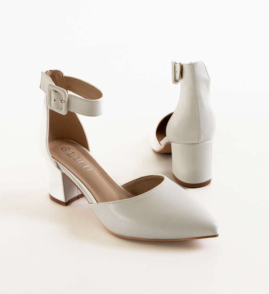 Pantofi Anerose Albi, Eleganță la Fiecare Pas - imagine 9