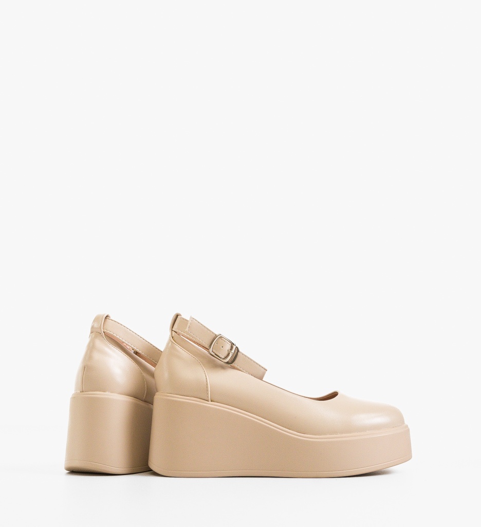 Pantofi Casual Shelob Bej Dama Confort - imagine 4