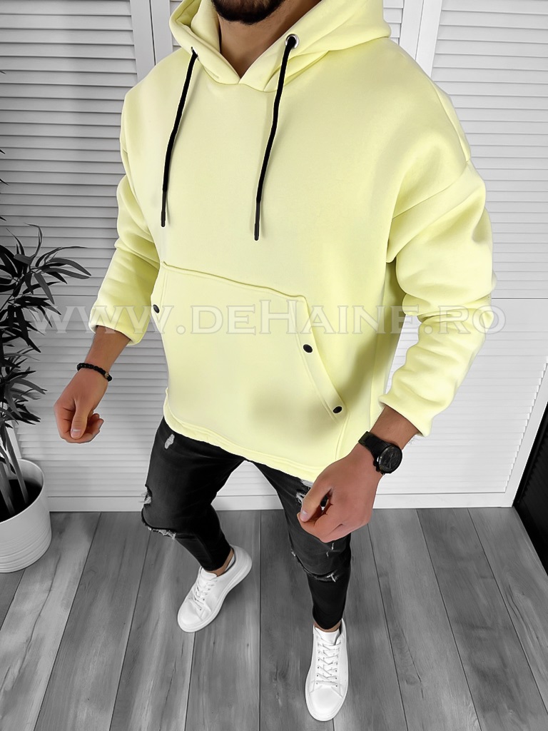 Hanorac Barbati Galben Slim Fit K191
