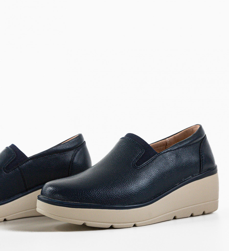 Pantofi Casual Yanam Bleumarin - Confort Stilat - imagine 4