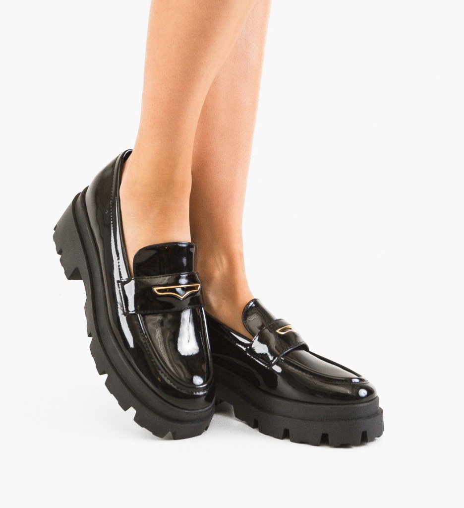 Pantofi Casual Negri Ieuan | Confort Zilnic