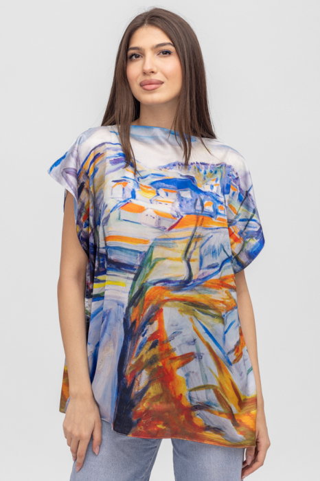 Bluza Poncho Matase Shopika | Design Artistic - imagine 2