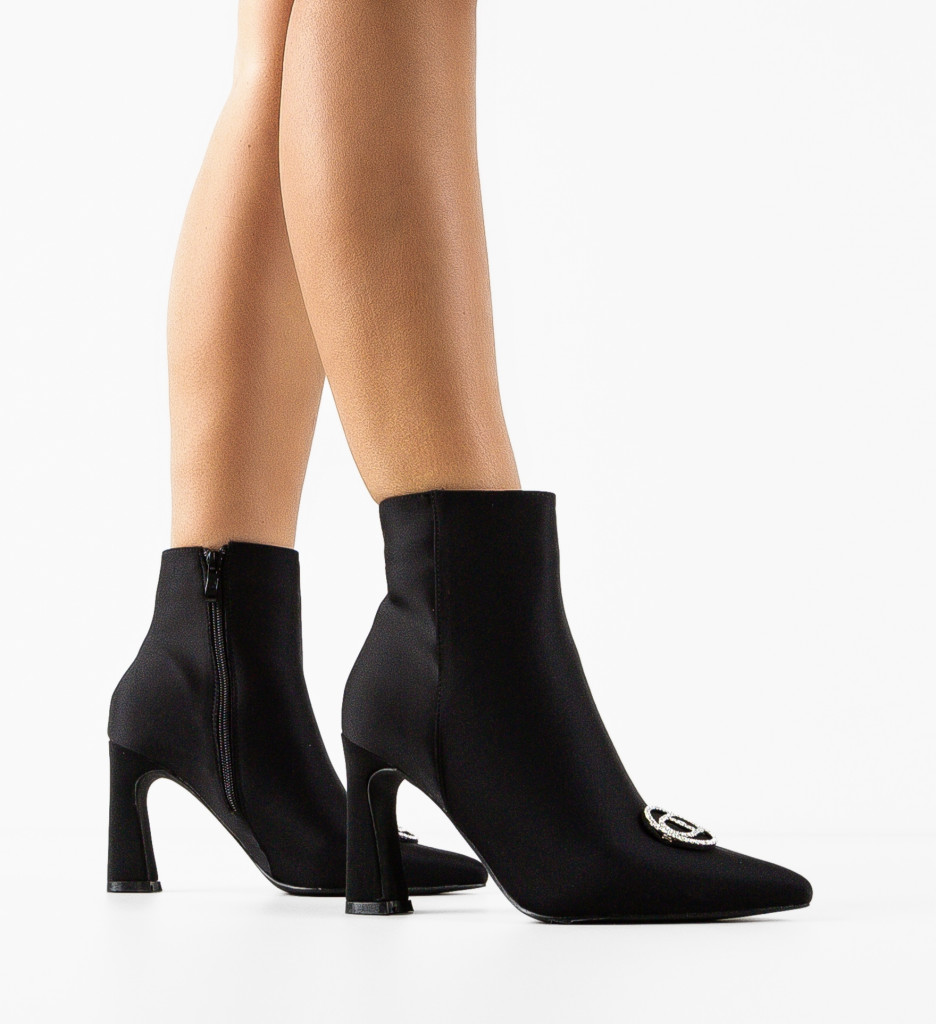 Botine Nola Negre - Eleganță și Confort - imagine 4