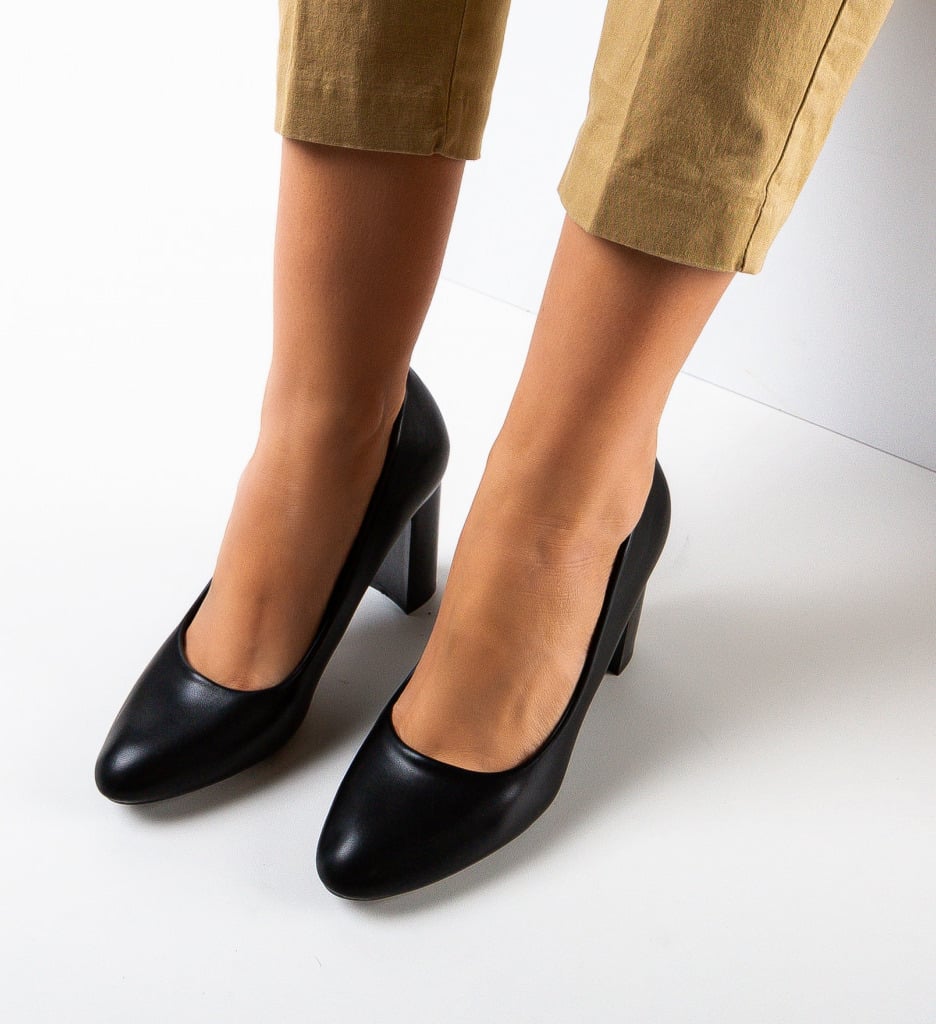 Pantofi dama Buxton Negri | Eleganță Clasică - imagine 3