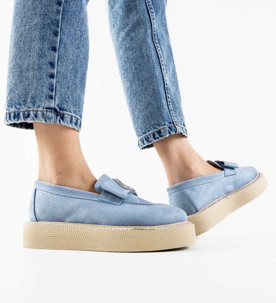 Pantofi Casual Sofia Albastri | Confort & Stil Zilnic