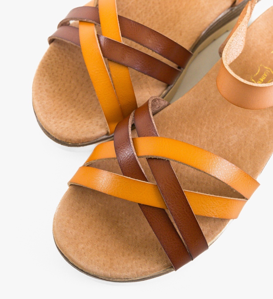 Sandale Dama Usha Camel - Eleganță și Confort - imagine 2