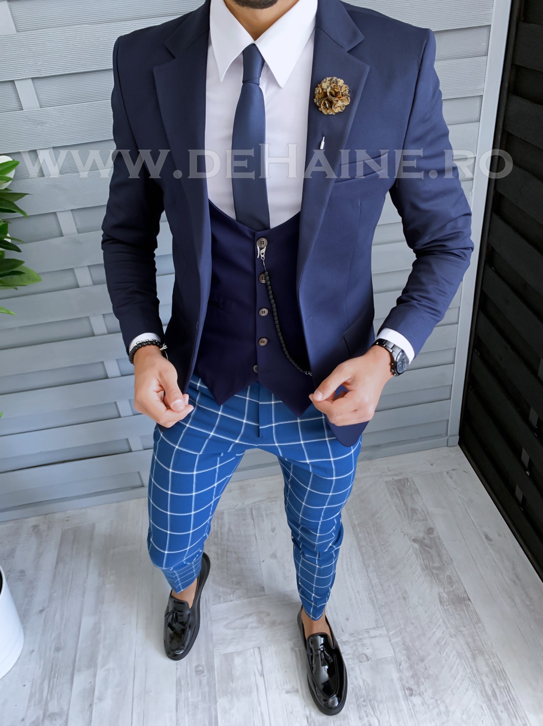 Tinută Bărbați Smart Casual Eleganță Slim Fit