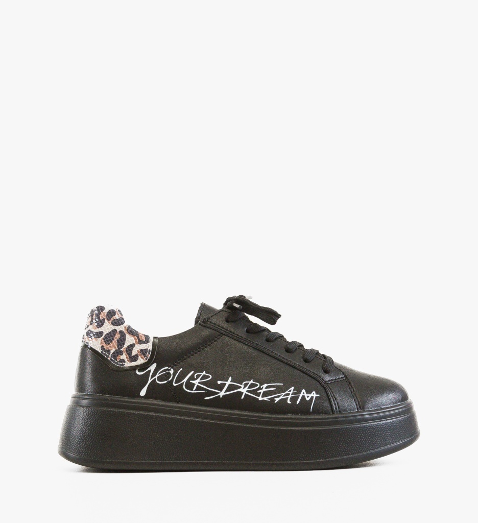 Sneakers Dama Dream Negri | Stil și Confort - imagine 5