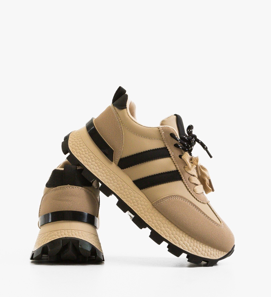 Sneakers Dama Kilua Bej | Confort Sport - imagine 4