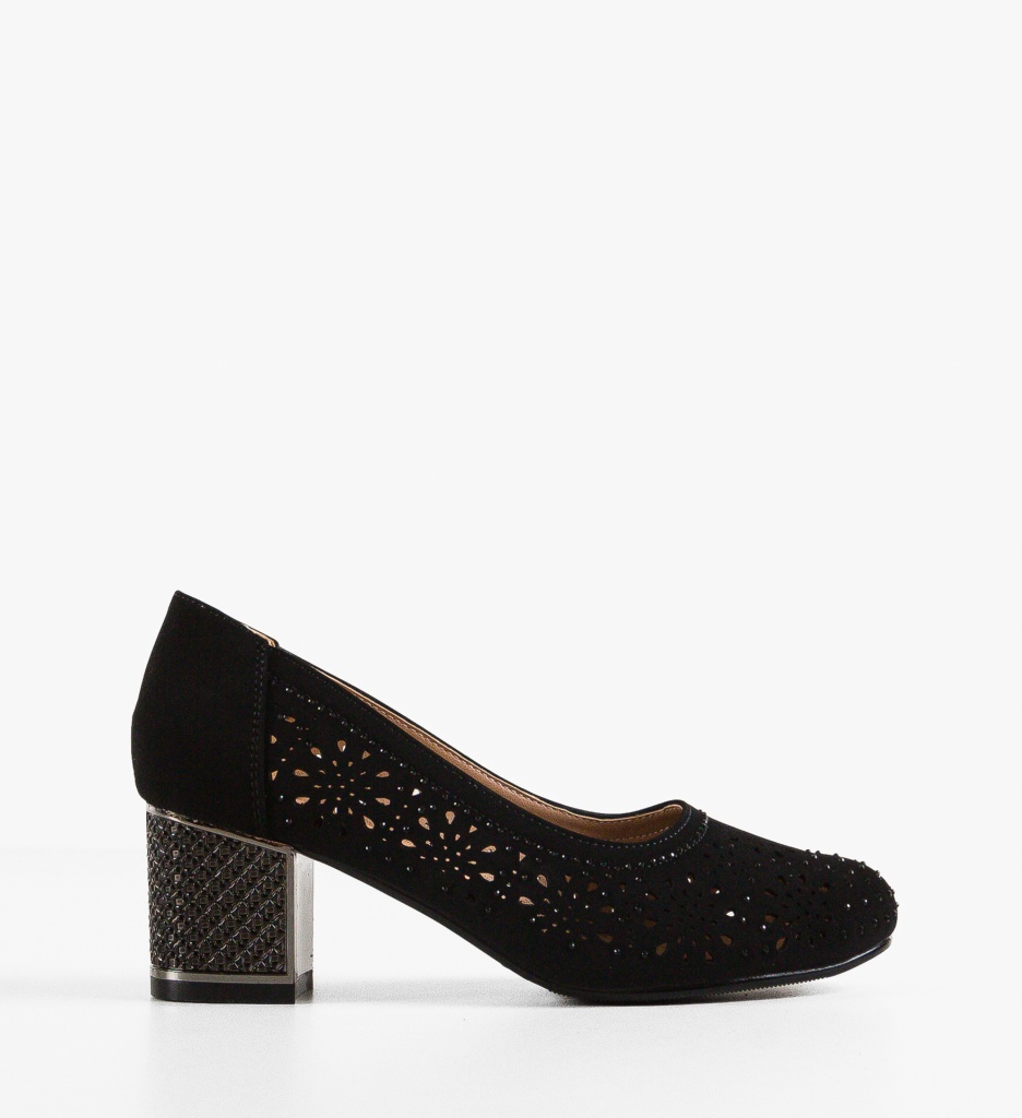 Pantofi Dama Curtis Negri cu Toc Eleganți - imagine 6