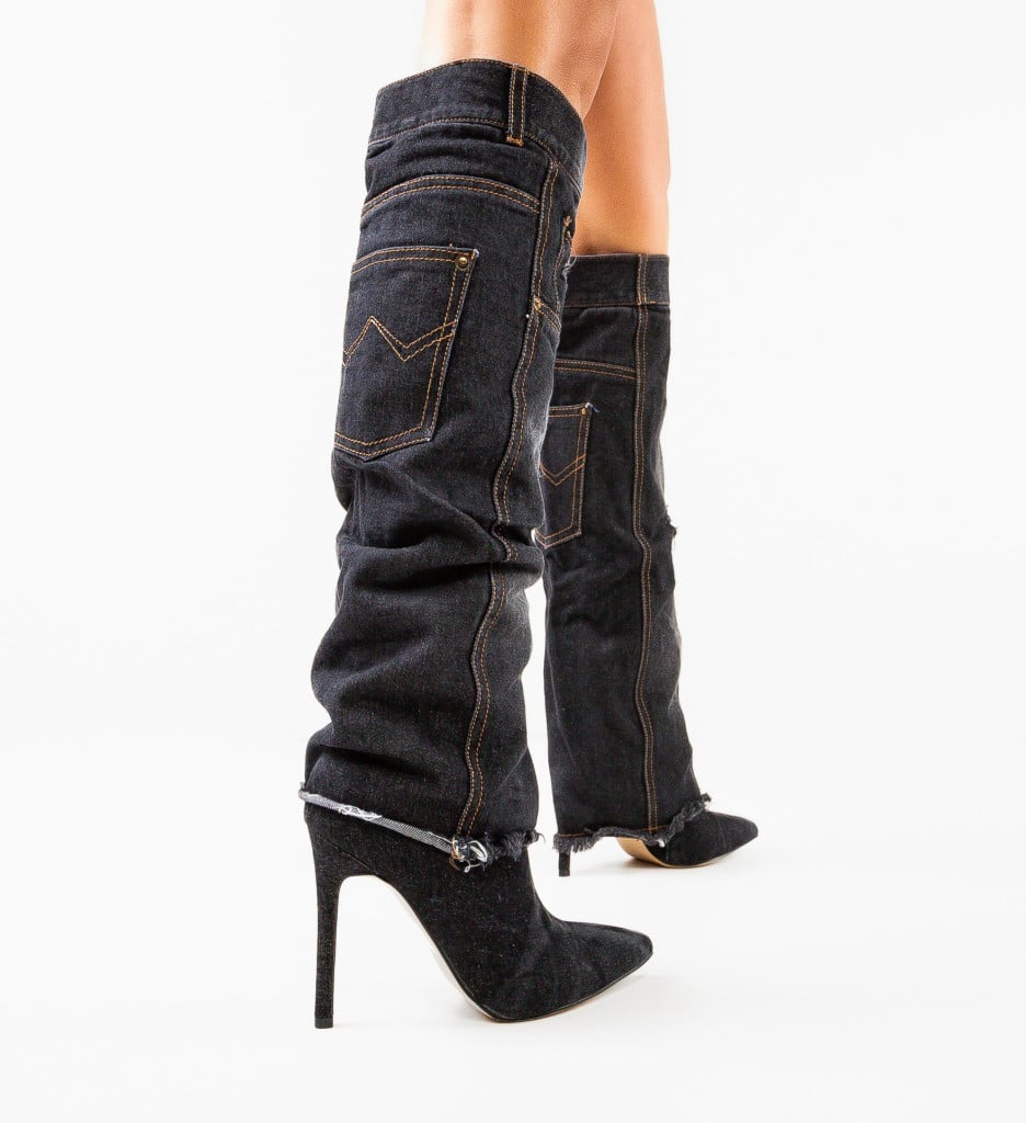 Cizme Dama Outback Negre Rezistente
